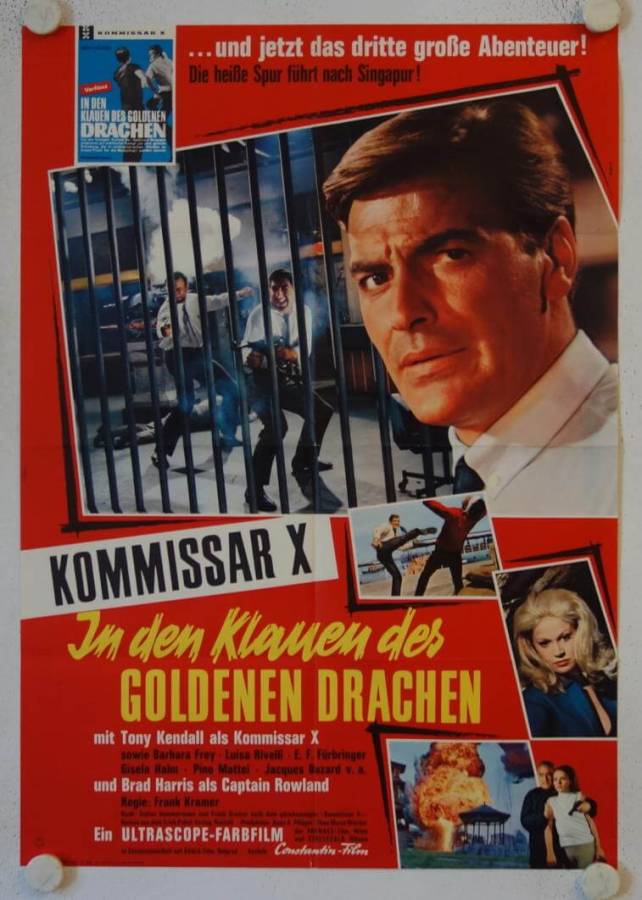 Kommissar X - In den Klauen des Goldenen Drachen originales deutsches Filmplakat